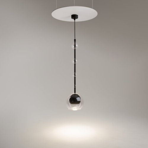 Светильник подвесной Ros MOD227PL-01B Maytoni чёрный прозрачный 1 лампа, основание чёрное в стиле современный  фото 4