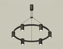 Светильник подвесной XB9022151 Ambrella light чёрный 6 ламп, основание чёрное в стиле современный хай-тек 