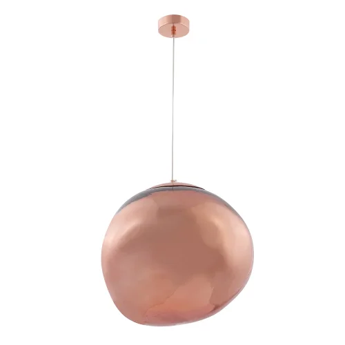 Светильник подвесной MALAGA SP1 D360 COOPER Crystal Lux красный медь на 1 лампу, основание медь в стиле современный фото 3