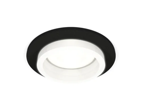 Светильник точечный Techno spot XC6513065 Ambrella light белый 1 лампа, основание чёрное в стиле хай-тек современный круглый
