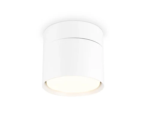 Светильник накладной TA1404 Ambrella light белый 1 лампа, основание белое в стиле хай-тек минимализм круглый фото 2