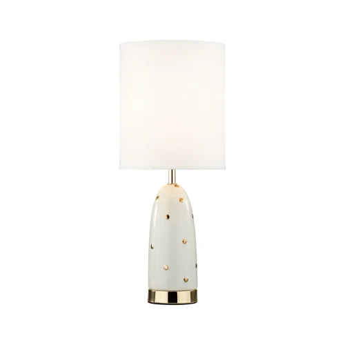 Настольная лампа Pollen 5423/1T Odeon Light белая 1 лампа, основание золотое керамика металл в стиле современный  фото 3