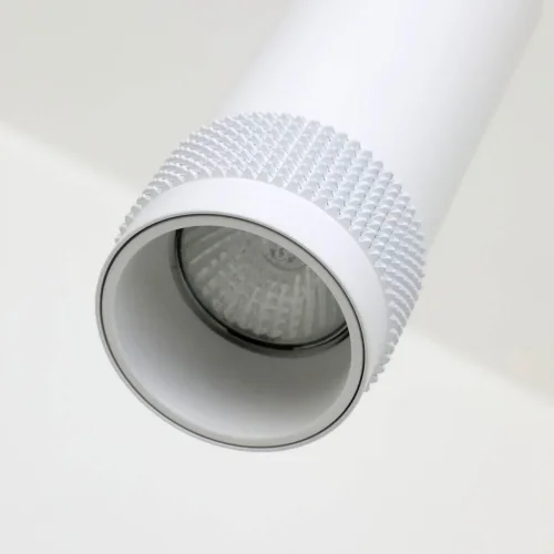 Светильник подвесной Kinescope 2453-1P Favourite белый 1 лампа, основание белое в стиле современный трубочки фото 4