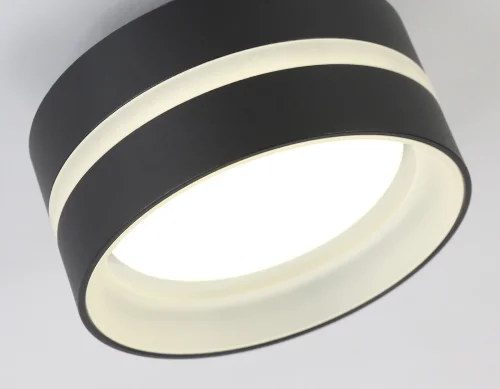 Светильник накладной TN5421 Ambrella light чёрный 1 лампа, основание чёрное в стиле современный круглый фото 6