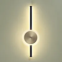 Бра LED Stilo 4256/12WL Odeon Light бронзовый 1 лампа, основание чёрное в стиле хай-тек 