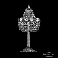 Настольная лампа 19111L6/H/20IV Ni Bohemia Ivele Crystal прозрачная 3 лампы, основание никель металл в стиле классический sp