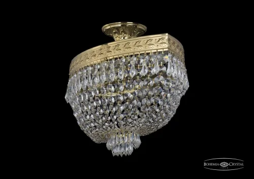 Люстра потолочная хрустальная 19273/60IV G Bohemia Ivele Crystal прозрачная на 6 ламп, основание золотое в стиле классический sp фото 2