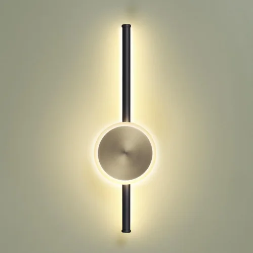 Бра LED Stilo 4256/12WL Odeon Light бронзовый на 1 лампа, основание чёрное в стиле хай-тек 