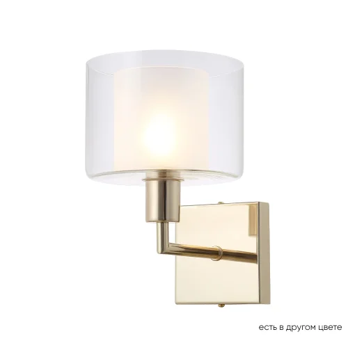 Бра MAESTRO AP1 GOLD Crystal Lux прозрачный белый на 1 лампа, основание золотое в стиле современный 