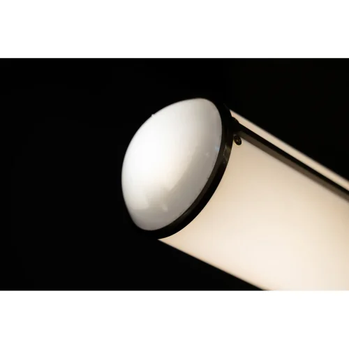 Светильник подвесной LED 0753CL-23AB Milosh Tendence белый 1 лампа, основание бронзовое в стиле современный линейный фото 9
