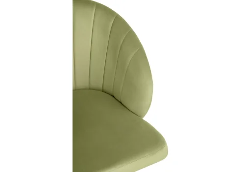 Компьютерное кресло Пард confetti green 464234 Woodville, зелёный/велюр, ножки/пластик/белый, размеры - *870***590*600 фото 8