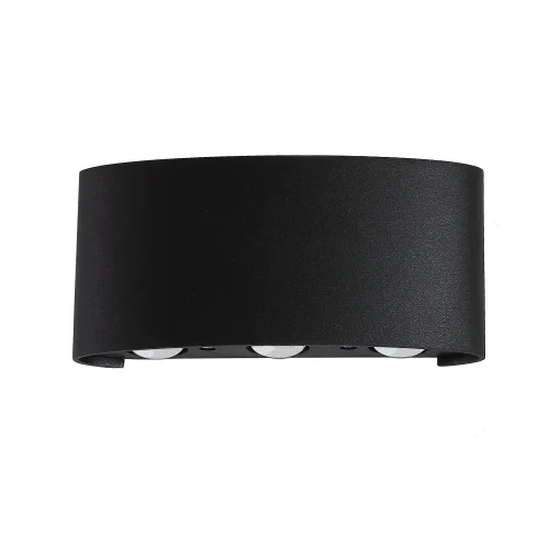 Настенный светильник уличный LED CLT 023W3 BL Crystal Lux уличный IP54 чёрный на 6 ламп, плафон чёрный в стиле современный LED фото 3