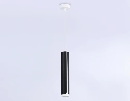 Светильник подвесной TN51611 Ambrella light чёрный 1 лампа, основание белое в стиле хай-тек современный трубочки фото 2