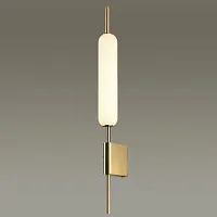 Бра LED Reeds 4794/12WL Odeon Light белый 1 лампа, основание бронзовое в стиле современный 