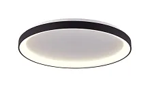 Светильник потолочный LED 0876CL-30BK Milosh Tendence белый на 1 лампу, основание чёрное в стиле современный 