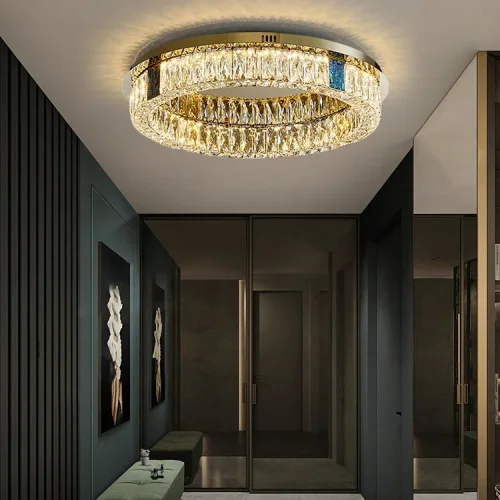 Люстра потолочная GERTRUDA D65 207828-23 ImperiumLoft прозрачная на 1 лампу, основание латунь в стиле современный фото 11