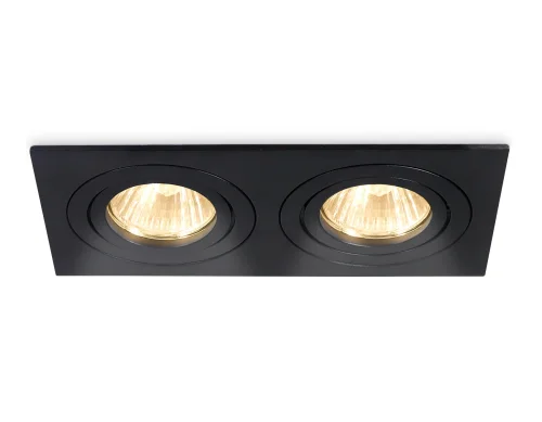 Светильник точечный TN1026 TN102627 Ambrella light чёрный 2 лампы, основание чёрное в стиле современный хай-тек  фото 3