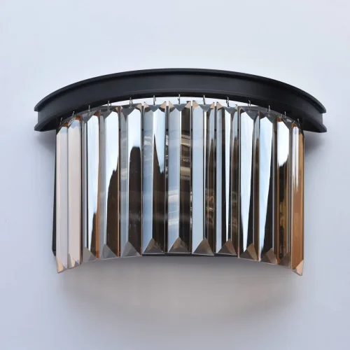 Бра Гослар 498025402 MW-Light янтарный прозрачный на 2 лампы, основание чёрное в стиле современный  фото 3