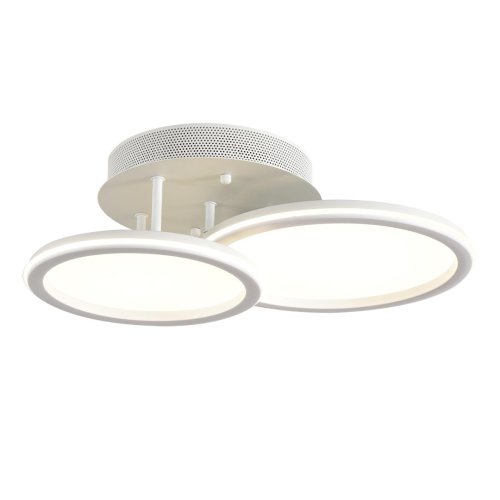 Люстра потолочная LED с пультом Alis Smart 8380/45CL Lumion белая на 1 лампу, основание белое в стиле современный хай-тек сири яндекс алиса с пультом фото 9