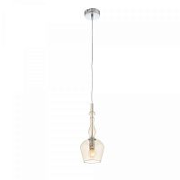 Светильник подвесной Biorno SL364.103.01 ST-Luce прозрачный янтарный 1 лампа, основание хром в стиле современный 