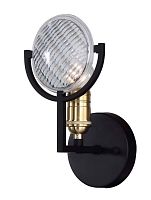Бра лофт  Fara 1721-1W Favourite прозрачный 1 лампа, основание чёрное в стиле лофт 