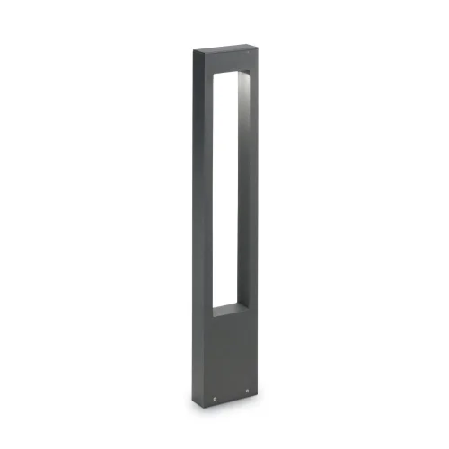 Парковый светильник VEGA PT1 ANTRACITE Ideal Lux уличный IP44 чёрный серый на 1 лампу, плафон чёрный в стиле современный G9