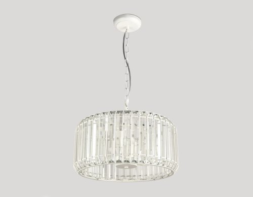 Люстра подвесная TR5810 Ambrella light прозрачная на 5 ламп, основание белое в стиле современный классический  фото 2