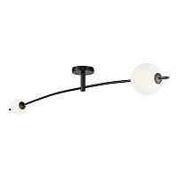 Светильник потолочный LED Hart LSP-7207 Lussole белый 1 лампа, основание чёрное в стиле модерн 