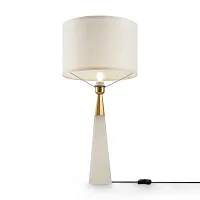 Настольная лампа Bianco Z030TL-01BS1 Maytoni белая 1 лампа, основание латунь металл в стиле современный 
