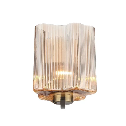 Бра Onde SL117.301.01 ST-Luce янтарный на 1 лампа, основание бронзовое в стиле современный  фото 2