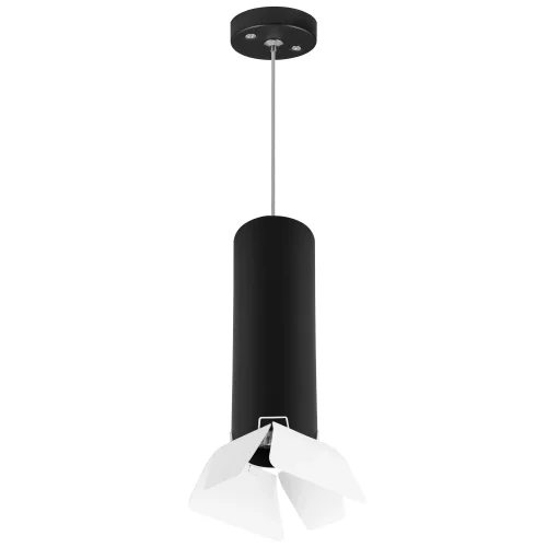 Светильник подвесной Rullo RP497436 Lightstar чёрный белый 1 лампа, основание чёрное в стиле хай-тек трубочки