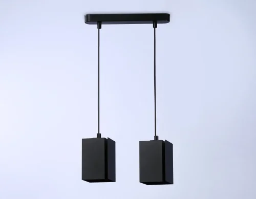 Светильник подвесной TN5133 Ambrella light чёрный 2 лампы, основание чёрное в стиле хай-тек современный  фото 4