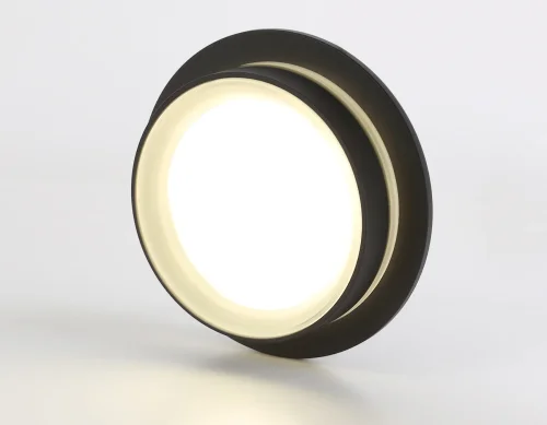 Светильник накладной TN5385 Ambrella light чёрный 1 лампа, основание чёрное в стиле современный круглый фото 4