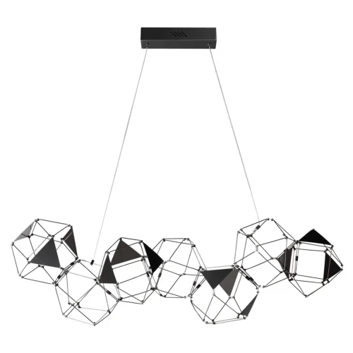 Светильник подвесной LED Trellis 5087/32L Odeon Light чёрный на 1 лампу, основание чёрное в стиле хай-тек 
