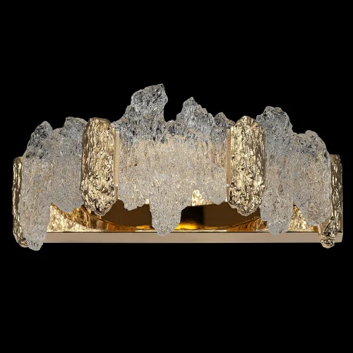 Бра LED Lava CL250312 Citilux янтарный прозрачный на 1 лампу, основание золотое в стиле современный фото 3 Бра LED Lava CL250312 Citilux янтарный прозрачный на 1 лампу, основание золотое в стиле современный фото 3