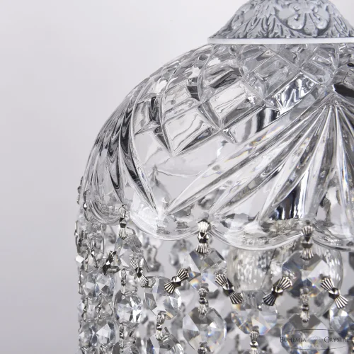 Светильник подвесной AL16781/16 WMN Balls Bohemia Ivele Crystal прозрачный 1 лампа, основание никель прозрачное в стиле классический balls фото 4