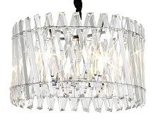 Люстра подвесная TR5062 Ambrella light прозрачная на 6 ламп, основание хром в стиле классика модерн 