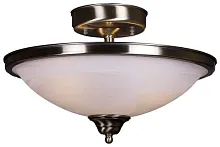Светильник потолочный 357-507-02 Velante белый 2 лампы, основание бронзовое в стиле классический 