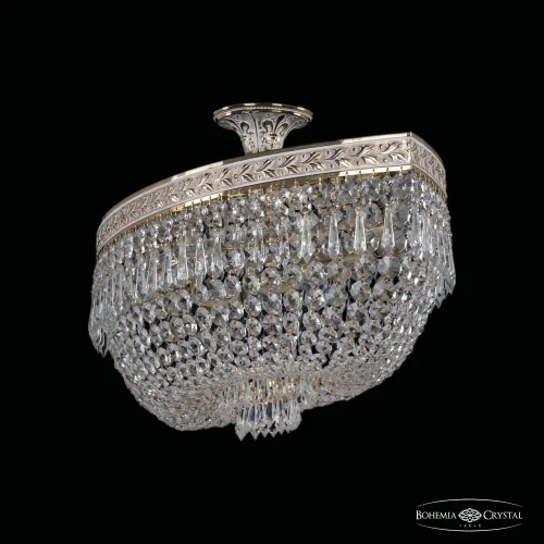 Люстра потолочная хрустальная 19273/80IV GW Bohemia Ivele Crystal прозрачная на 10 ламп, основание золотое в стиле классический sp фото 2