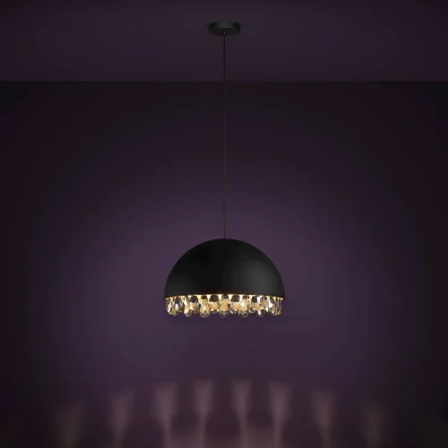 Светильник подвесной Gaetano 2 39949 Eglo чёрный на 1 лампу, основание чёрное в стиле современный фото 2