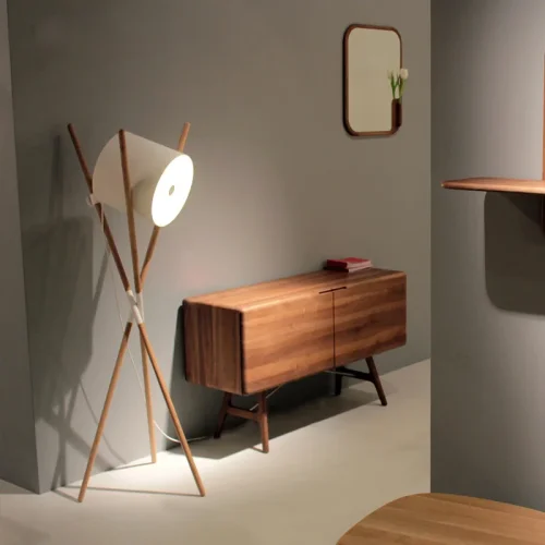 Торшер SHIFT LAMP 101411-26 ImperiumLoft чёрный на 1 лампу, основание коричневое в стиле современный фото 4