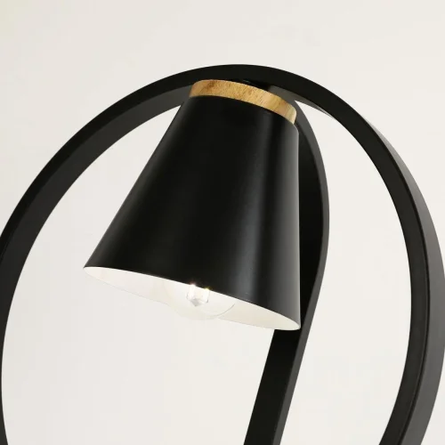 Настольная лампа Uccello 2938-1T F-promo чёрная 1 лампа, основание чёрное дерево металл в стиле кантри птички фото 4