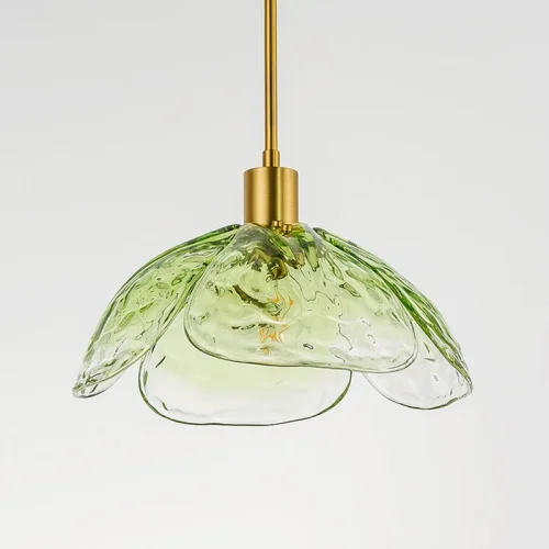Светильник подвесной FLEUR A Зеленый 178129-26 ImperiumLoft зелёный 1 лампа, основание золотое в стиле современный  фото 11