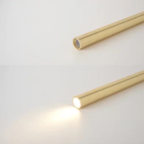 Светильник подвесной LED CLT 036C800 BS Crystal Lux латунь на 1 лампу, основание латунь в стиле современный трубочки фото 3