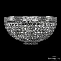 Бра 19281B/35IV Ni Bohemia Ivele Crystal прозрачный 3 лампы, основание никель в стиле классика sp