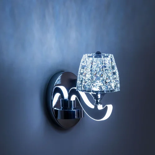 Бра LED Montserrat EL338W1 Citilux прозрачный на 1 лампа, основание хром в стиле современный  фото 3