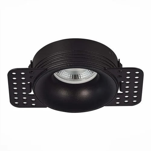 Светильник точечный ST218.448.01 ST-Luce чёрный 1 лампа, основание чёрное в стиле хай-тек современный для затирки фото 2