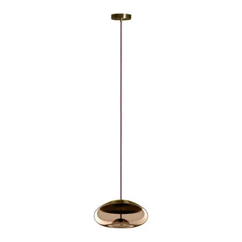 Светильник подвесной LED Knot 8135-D mini LOFT IT янтарный коричневый 1 лампа, основание латунь в стиле современный 