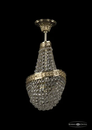 Светильник потолочный 19323/H1/35IV G Bohemia Ivele Crystal прозрачный 2 лампы, основание золотое в стиле классический sp фото 2