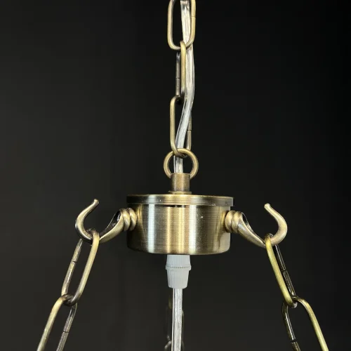 Светильник подвесной VICTORIAN 220083-26 ImperiumLoft прозрачный на 3 лампы, основание бронзовое в стиле лофт фото 9